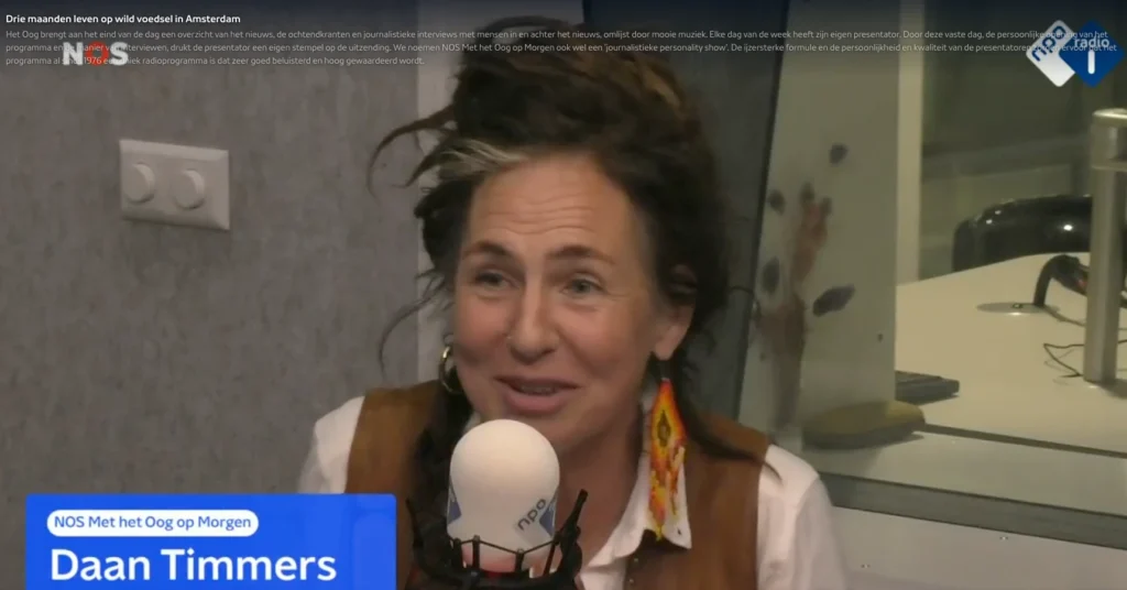 Daan Timmers eet al drie maanden lang exclusief wild voedsel als onderdeel van Wildbiome_Radio 1 interview
