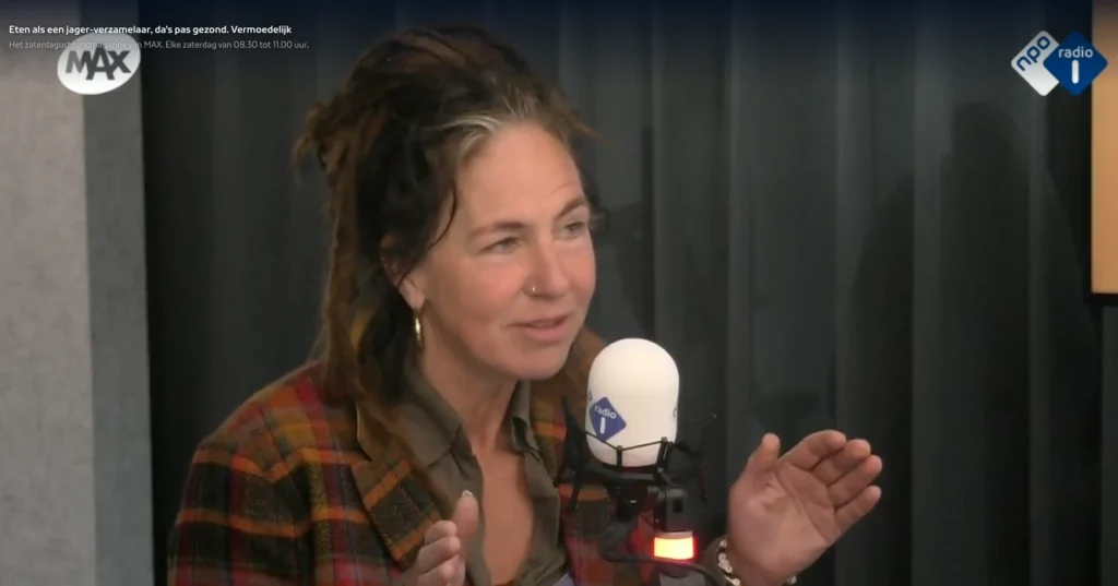 Daan Timmers op bezoek bij Radio 1 interview om te vertellen over drie maanden wild eten